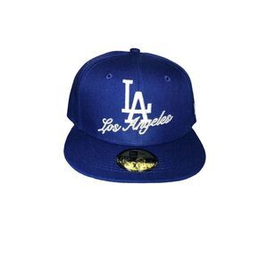New Era Los Angeles Dodgers Dual Logo 59FIFTY Fitted Hat Cap Size 7 1/4